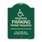 Signmission Connecticut Reserved Parking Permit Required Violators Fined Min $150 Alum, 24" x 18", G-1824-24658 A-DES-G-1824-24658 - alternate 1